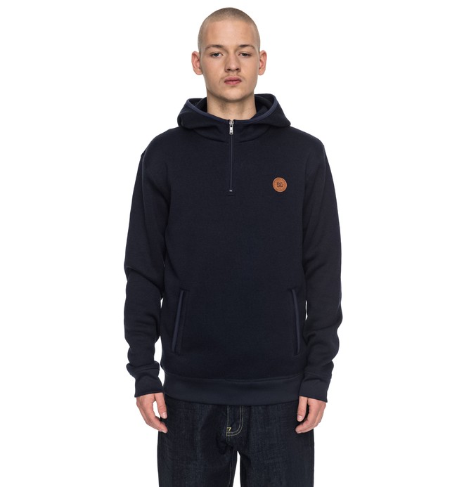 dcshoes, Elby - Fleece-Hoodie, DARK INDIGO (byj0) 0 Elby - Fleece-Hoodie Blau EDYPF03022 DC Shoes
