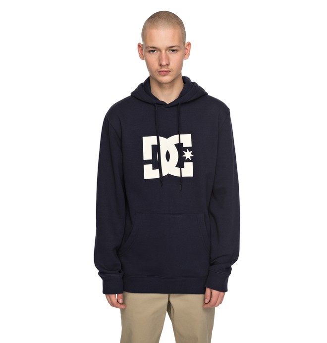dcshoes, Men's Star Hoodie, DARK INDIGO/ANTIQUE WHITE (byj8) 0 Men's Star Hoodie Blue EDYSF03107 DC Shoes