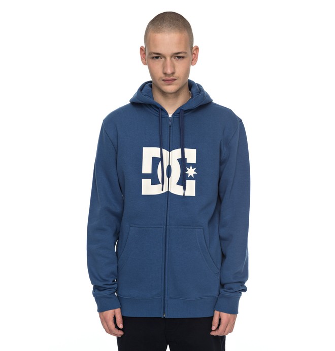 dcshoes, Star - Sweat à capuche zippé, WASHED INDIGO (bsa0) 0 Star - Sweat à capuche zippé Bleu EDYSF03108 DC Shoes