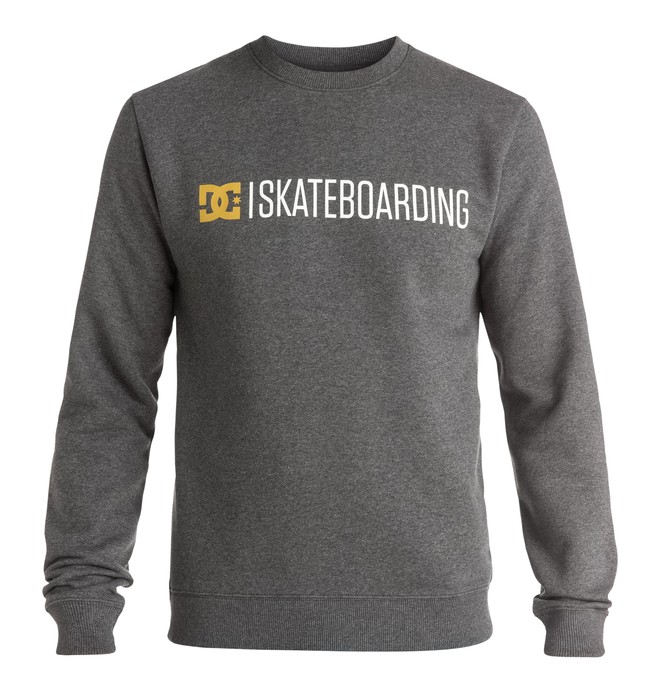 dcshoes, Minimal - Sweatshirt, HEATHER CHARCOAL (kteh) 0 Minimal - Sweatshirt EDYSF03112 DC Shoes