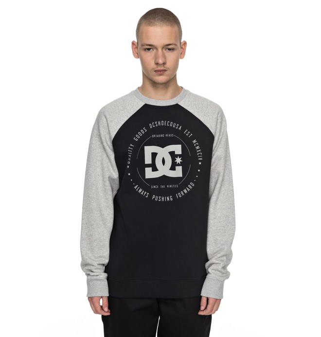 dcshoes, Rebuilt Raglan - Sweatshirt, BLACK (kvj0) 0 Rebuilt Raglan - Sweatshirt Black EDYSF03122 DC Shoes
