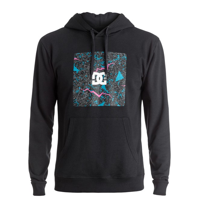 dcshoes, Square - Hoodie, BLACK (kvj0) 0 Square - Hoodie Black EDYSF03124 DC Shoes
