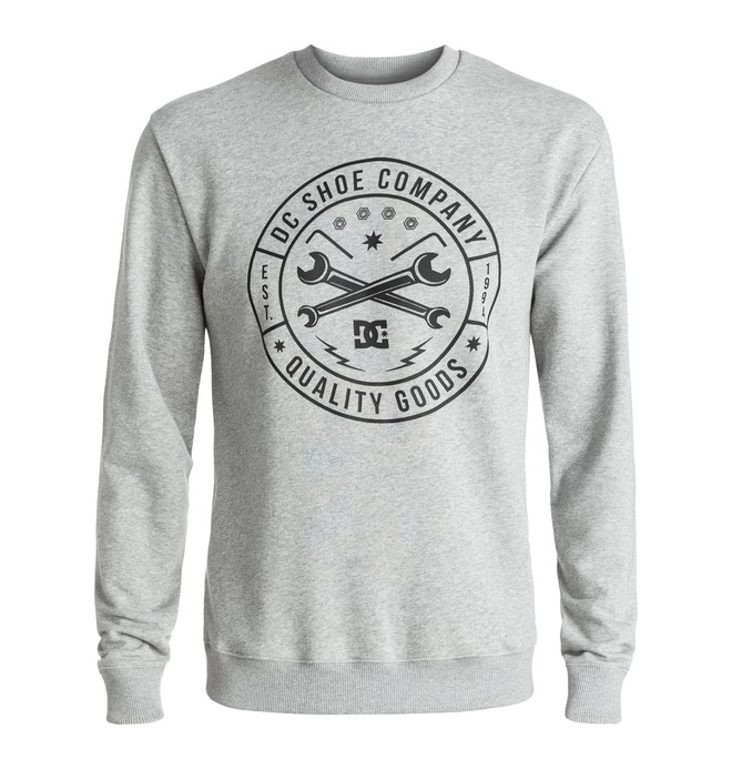 dcshoes, Equipment - Sweatshirt, GREY HEATHER (knfh) 0 Equipment - Sweatshirt EDYSF03126 DC Shoes