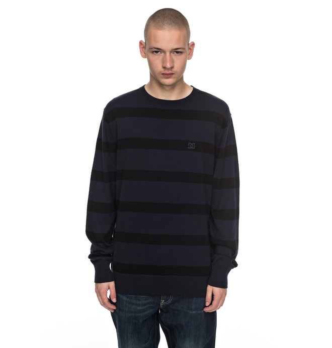 dcshoes, Sabotage Stripe - Pull, DARK INDIGO (byj0) 0 Sabotage Stripe - Pull Bleu EDYSW03024 DC Shoes