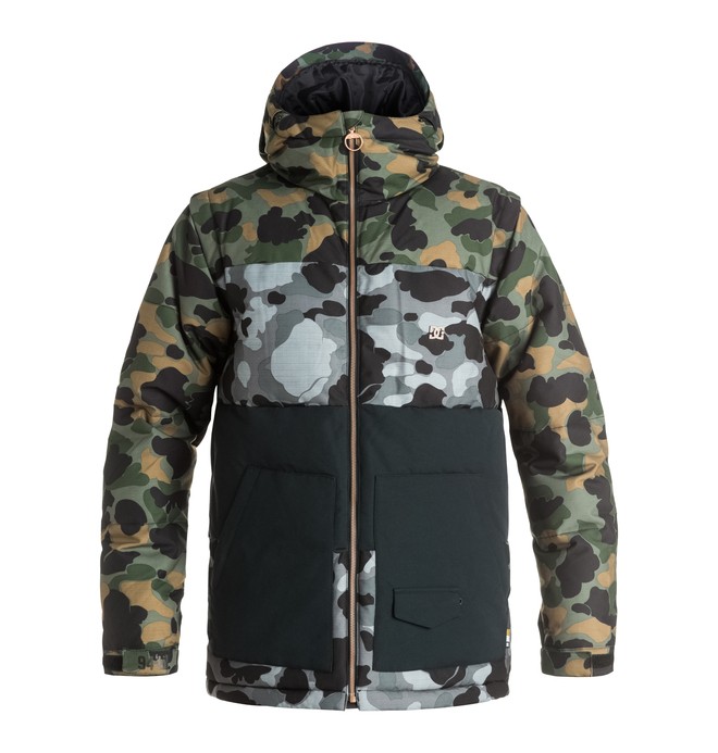 dcshoes, Downhill - Giacca Puffer da neve, CAMOUFLAGE LODGE MEN (gph6) 0 Downhill - Giacca Puffer da neve Green EDYTJ03031 DC Shoes