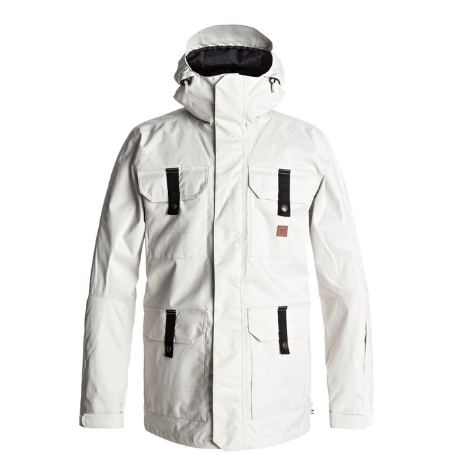 dcshoes, Men's Servo Snow Jacket, SILVER BIRCH (wej0) 0 Men's Servo Snow Jacket White EDYTJ03043 DC Shoes