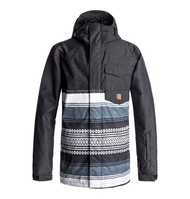 dcshoes, Merchant - Giacca da snowboard, PONCHO STRIPE GS (kvj3) 0 Merchant - Giacca da snowboard Black EDYTJ03044 DC Shoes