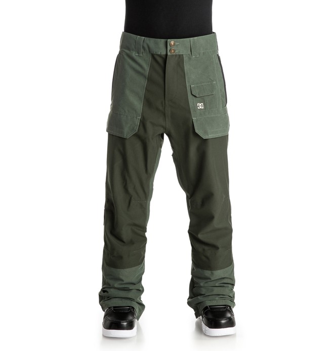 dcshoes, Men's Asylum Snow Pants, KOMBU GREEN (cta0) 0 Men's Asylum Snow Pants Brown EDYTP03011 DC Shoes