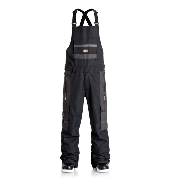 dcshoes, Men's Platoon Bib Snow Pants, BLACK (kvj0) 0 Men's Platoon Bib Snow Pants Black EDYTP03021 DC Shoes