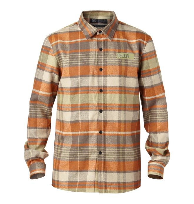 dcshoes, Men's Manual Riding Flannel, WHITE PEPPER (tzf0) 0 Men's Manual Riding Flannel EDYWT00015 DC Shoes
