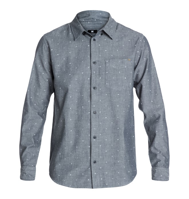 dcshoes, Proper LS Shirt, BLACK IRIS PROP (btk3) 0 Proper LS Shirt Blue EDYWT03004 DC Shoes