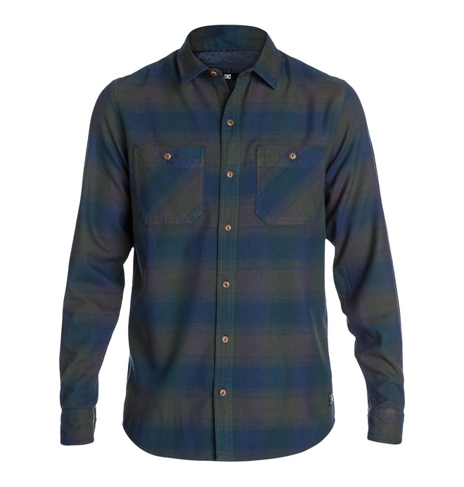 dcshoes, Richmond LS Shirt, BLACK IRIS RICH (btk2) 0 Richmond LS Shirt Blue EDYWT03008 DC Shoes