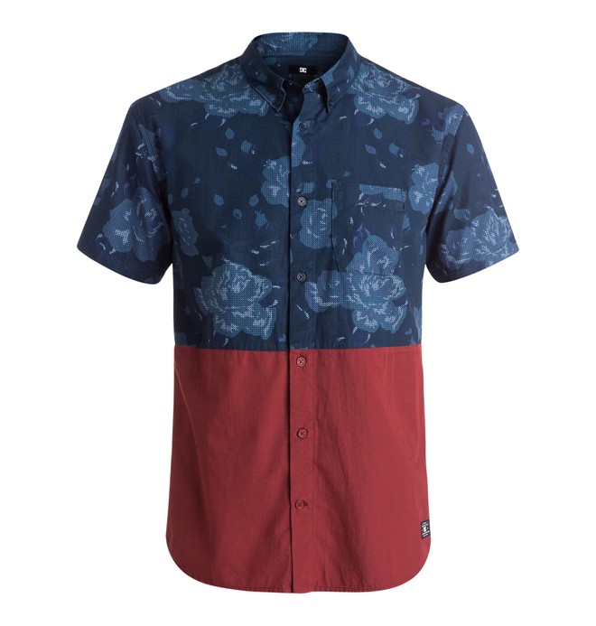 dcshoes, Responsive - Short Sleeve Shirt, ROSE BLUE IRIS TONAL (btl3) 0 Responsive - Short Sleeve Shirt EDYWT03078 DC Shoes