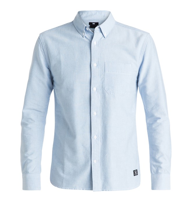 dcshoes, Oxford - Long Sleeve Shirt, LIGHT BLUE (bfn0) 0 Oxford - Long Sleeve Shirt Blue EDYWT03104 DC Shoes