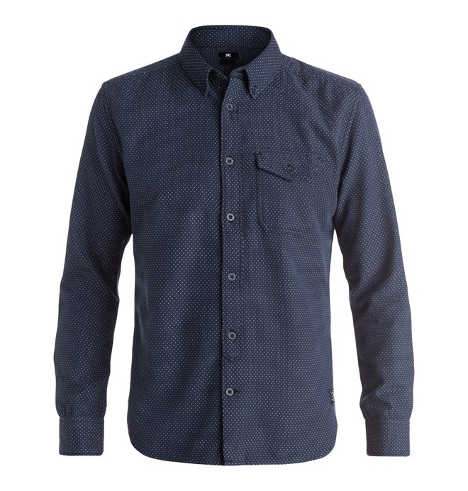 dcshoes, Allandalen - Long Sleeve Shirt, BLACK IRIS DOT (btl3) 0 Allandalen - Long Sleeve Shirt Blue EDYWT03105 DC Shoes