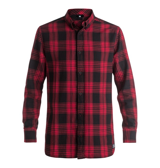 dcshoes, Yorton - Long Sleeve Shirt, CHILI PEPPER (rrd0) 0 Yorton - Long Sleeve Shirt Red EDYWT03129 DC Shoes