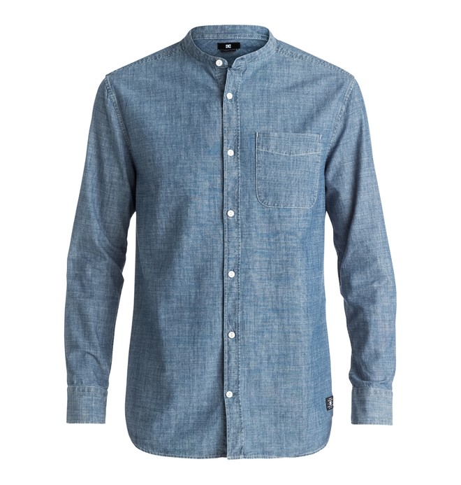 dcshoes, Estevan - Long Sleeve Shirt, INDIGO CHAMBRAY (ktw0) 0 Estevan - Long Sleeve Shirt Black EDYWT03131 DC Shoes