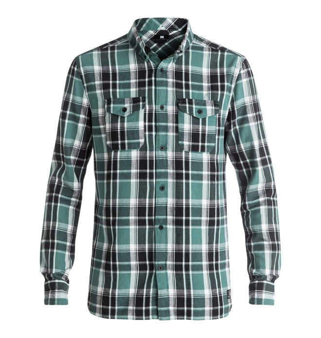 dcshoes, Reedsbirg - Long Sleeve Shirt, SEA PINE (bpf0) 0 Reedsbirg - Long Sleeve Shirt EDYWT03132 DC Shoes