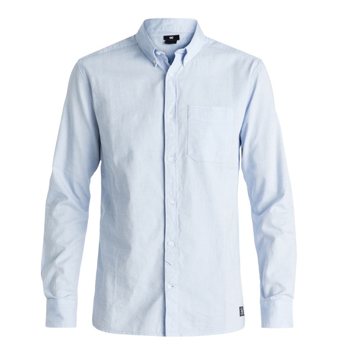 dcshoes, Oxford - Long Sleeve Shirt, LIGHT BLUE (bfn0) 0 Oxford - Long Sleeve Shirt Blue EDYWT03143 DC Shoes