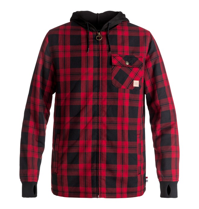 dcshoes, Backwoods - Technical Riding Shacket, MOD BUFFALO PLAID CHILI PEPPER (rrd1) 0 Backwoods - Technical Riding Shacket Red EDYWT03154 DC Shoes