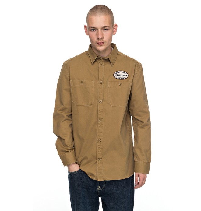 dcshoes, Walbottle - Chemise à manches longues, ERMINE (cnk0) 0 Walbottle - Chemise à manches longues Marron EDYWT03172 DC Shoes
