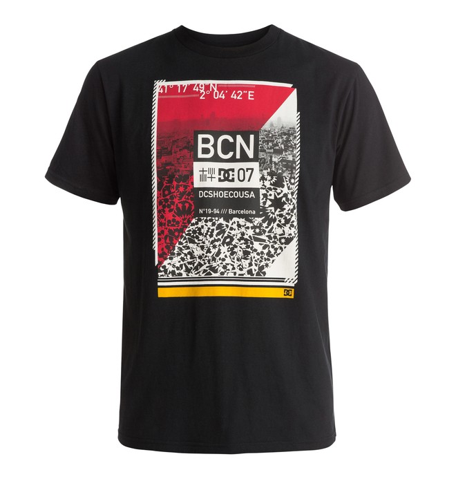 dcshoes, Pass To Barca - T-Shirt, BLACK (kvj0) 0 Pass To Barca - T-Shirt EDYZT03469 DC Shoes