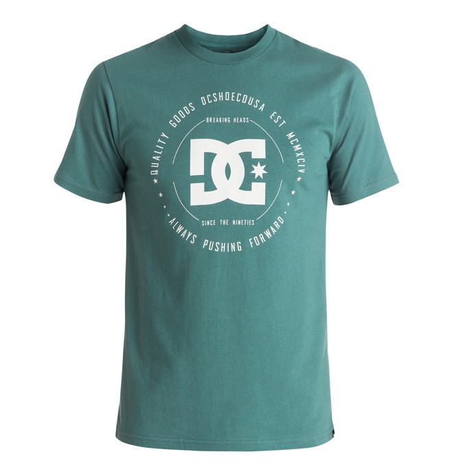 dcshoes, Rebuilt - T-Shirt, SEA PINE (bpf0) 0 Rebuilt - T-Shirt Blue EDYZT03504 DC Shoes