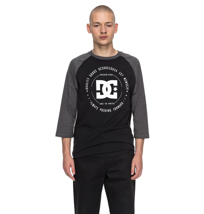 dcshoes, Rebuilt 3/4 Raglan - 3/4 Sleeve T-Shirt, BLACK (kvj0) 0 Rebuilt 3/4 Raglan - 3/4 Sleeve T-Shirt Black EDYZT03505 DC Shoes