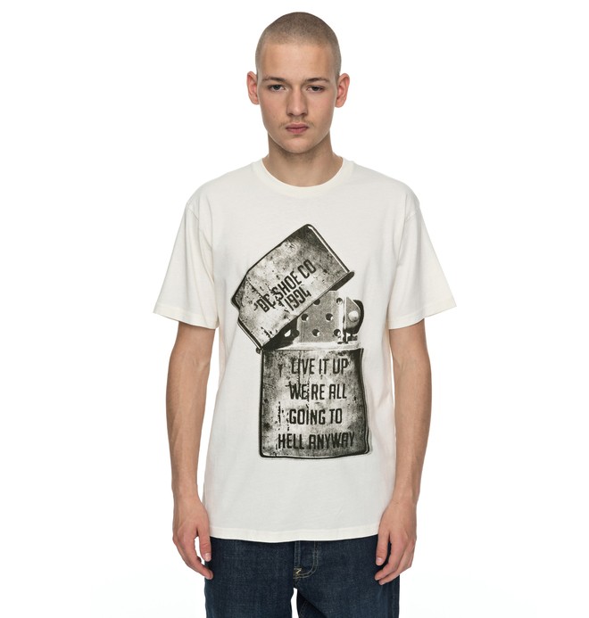 dcshoes, Dead Above - T-Shirt, ANTIQUE WHITE (wcl0) 0 Dead Above - T-Shirt White EDYZT03682 DC Shoes