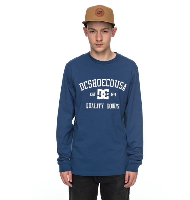 dcshoes, Headphase - Long Sleeve T-Shirt, WASHED INDIGO (bsa0) 0 Headphase - Long Sleeve T-Shirt Blue EDYZT03696 DC Shoes