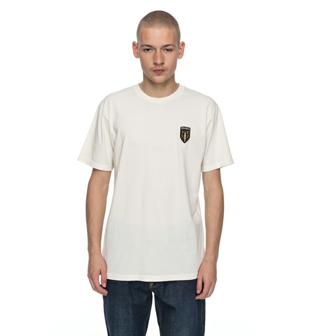 dcshoes, Siamenom - T-Shirt, ANTIQUE WHITE (wcl0) 0 Siamenom - T-Shirt White EDYZT03697 DC Shoes