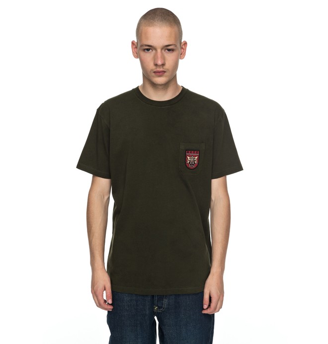dcshoes, Barkly - T-Shirt, DARK OLIVE (csn0) 0 Barkly - T-Shirt Brown EDYZT03698 DC Shoes