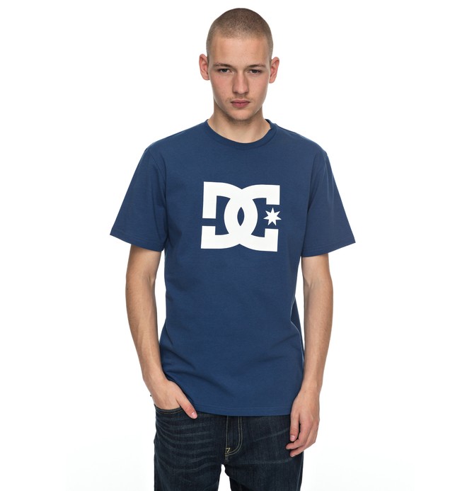dcshoes, Star - T-Shirt, WASHED INDIGO (bsa0) 0 Star - T-Shirt Blue EDYZT03721 DC Shoes
