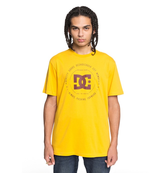 dcshoes, Rebuilt - Camiseta, OLD GOLD/ FIRED BRICK (xyyr) 0 Rebuilt - Camiseta Amarillo EDYZT03728 DC Shoes
