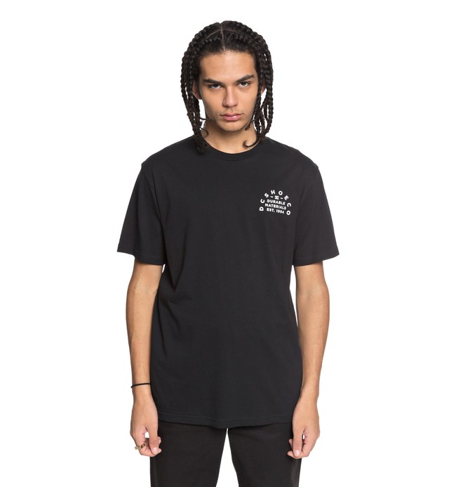 dcshoes, Durable Timer - T-Shirt, BLACK (kvj0) 0 Durable Timer - T-Shirt Black EDYZT03755 DC Shoes