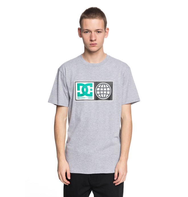 dcshoes, Global Salute - T-Shirt, GREY HEATHER (knfh) 0 Global Salute - T-Shirt Black EDYZT03758 DC Shoes