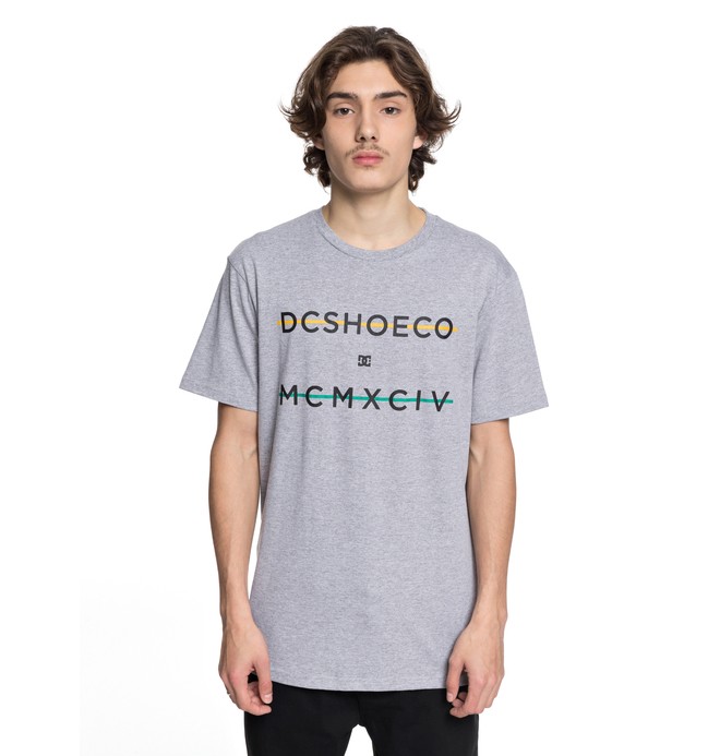 dcshoes, Line Up The Way - T-Shirt, GREY HEATHER (knfh) 0 Line Up The Way - T-Shirt Black EDYZT03760 DC Shoes