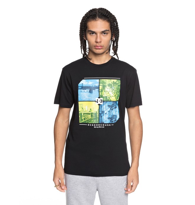 dcshoes, City To State - T-Shirt, BLACK (kvj0) 0 City To State - T-Shirt Black EDYZT03765 DC Shoes