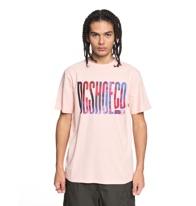 dcshoes, Men's Trippy Typed Tee, ENGLISH ROSE (mdj0) 0 Men's Trippy Typed Tee Pink EDYZT03773 DC Shoes