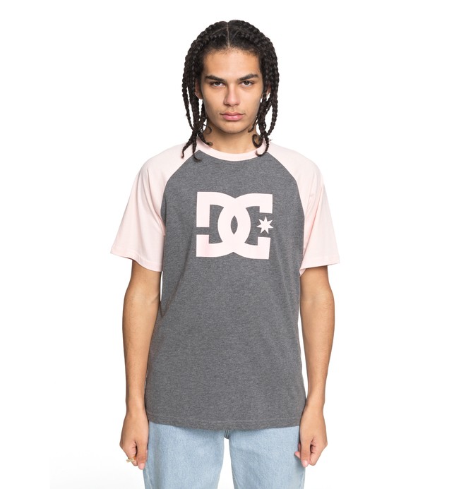 dcshoes, Star - T-Shirt, CHARCOAL HEATHER/ ENGLISH ROSE (xkkm) 0 Star - T-Shirt Multicolor EDYZT03802 DC Shoes
