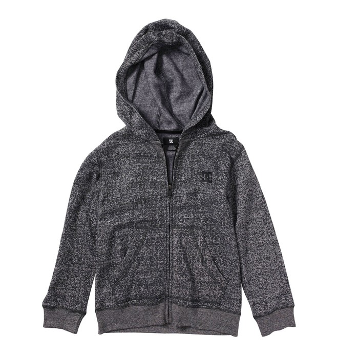 dcshoes, Kid's Rebel Zip Hoodie, BLACK (blk) 0 Kid's Rebel Zip Hoodie K1860011 DC Shoes