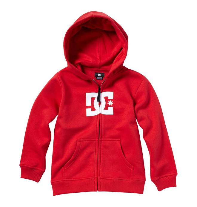 dcshoes, Kid's Star Zip Hoodie, ATHL RED (ath) 0 Kid's Star Zip Hoodie K3260021 DC Shoes