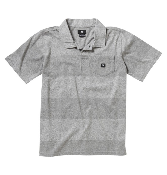 dcshoes, Kids Chomper Polo Shirt, HEATHER GREY (htr) 0 Kids Chomper Polo Shirt K3830103 DC Shoes