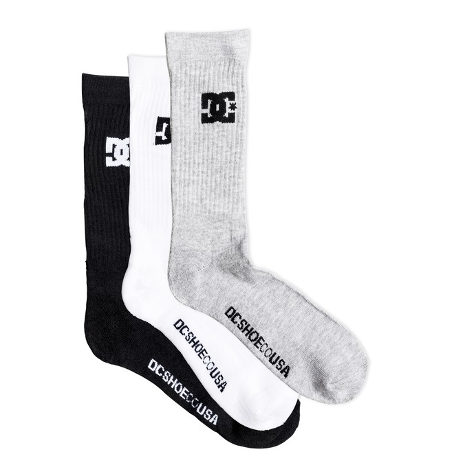 dcshoes, DC Shoes - Pack de 3 paires de chaussettes mi-hautes, MULTI (mul) 0 DC Shoes - Pack de 3 paires de chaussettes mi-hautes Gris PS047560B DC Shoes