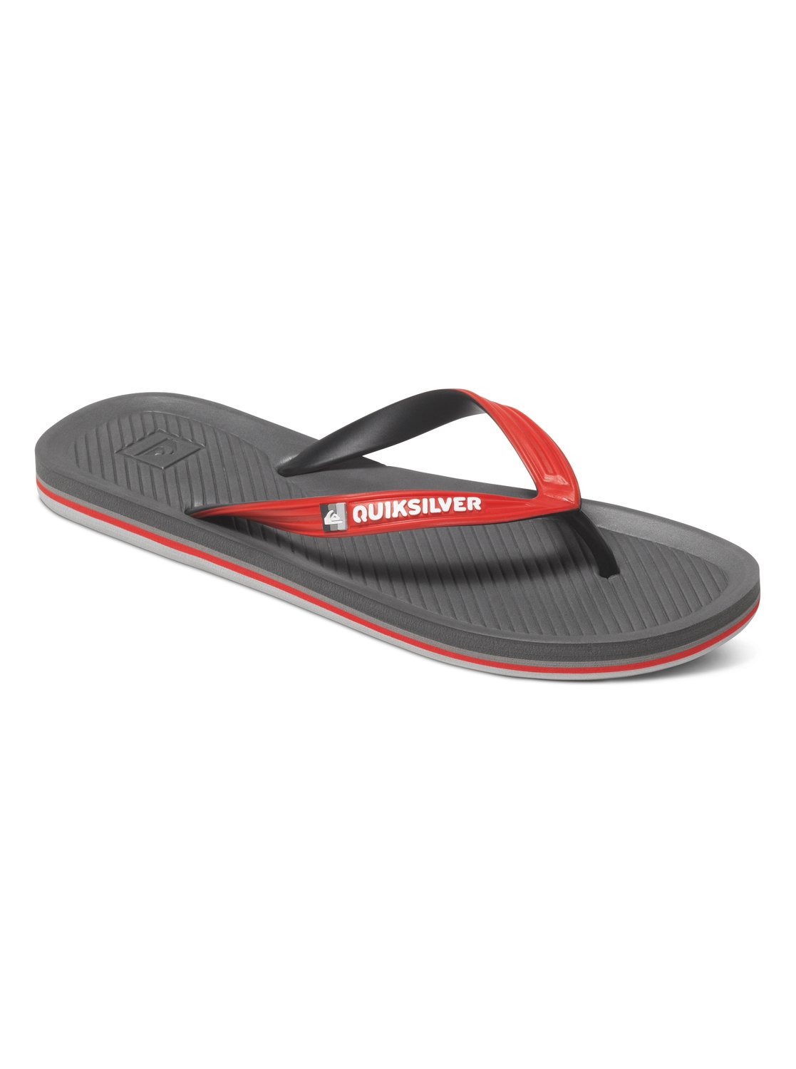 white quiksilver flip flops