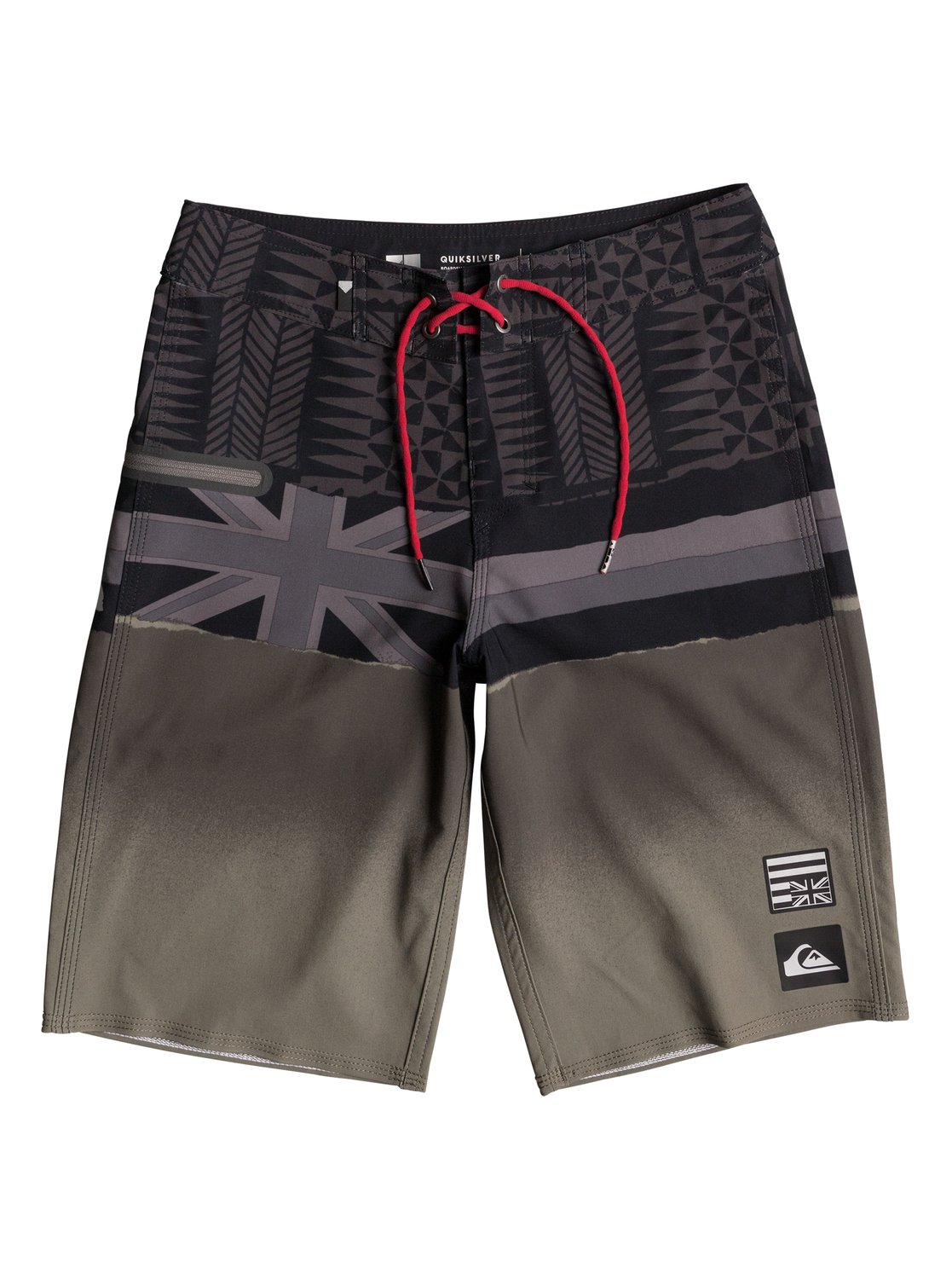 Boy's 816 Blocked Hawaii Flag 19" Boardshorts EQBBS03198 Quiksilver