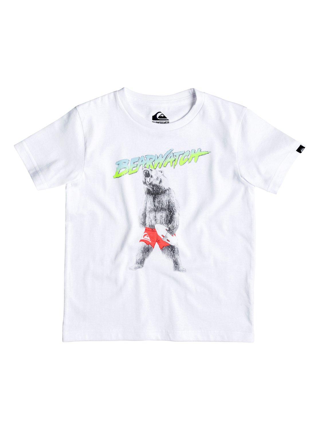 Boys Classic Bearwatch T-Shirt Boys Classic Bearwatch T-ShirtДетская футболка Classic Bearwatch от Quiksilver.ХАРАКТЕРИСТИКИ: округлый вырез, мягкий натуральный трикотаж, принт спереди, принт с изнанки воротника сзади.СОСТАВ: 100% хлопок.<br>