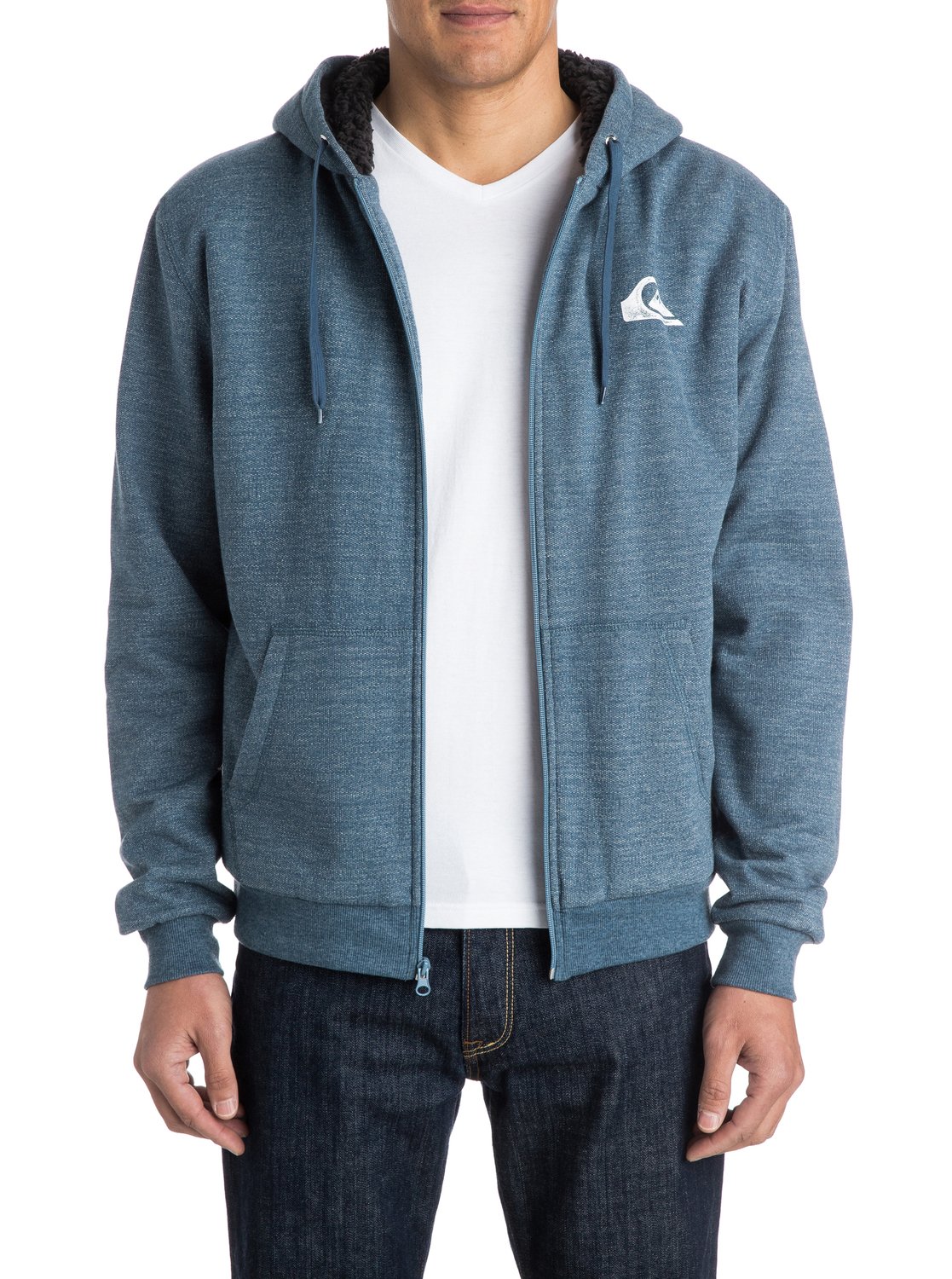 Quiksilver™ Everyday Heather Sherpa ZipUp Sherpa Hoodie for Men