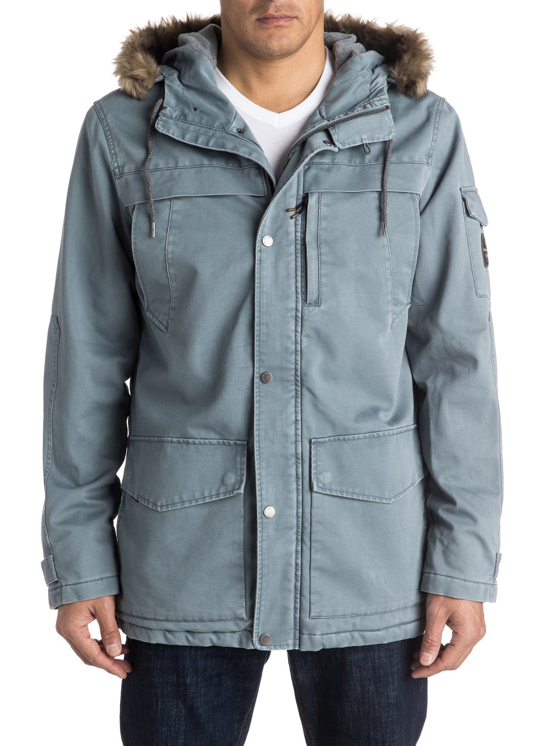 Quiksilver Storm Drop Parka Coat For Men Eqyjk03240 Ebay