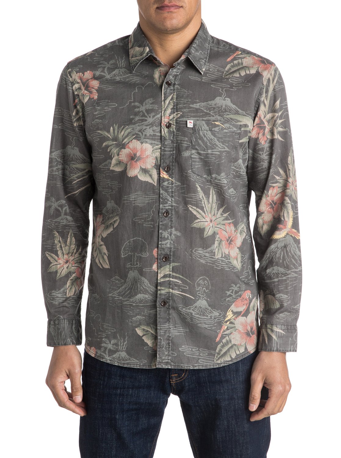 Parrot Jungle - Chemise à manches longues pour homme - Quiksilver
